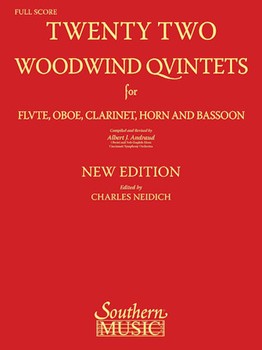 22 Woodwind Quintets - New Edition by Andraud Albert - Neidich Charles - for Score
