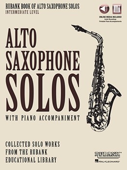 Rubank Book of Alto Saxophone Solos - Intermediate Level - Book with Online Audio (stream or download)