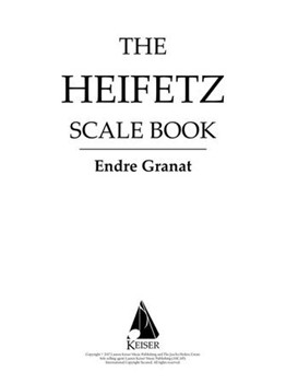 Heifetz Scale Book for Violin [violin]