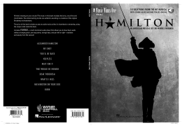 Hal Leonard Lin-Manuel Miranda   Hamilton - Music Minus One Vocals