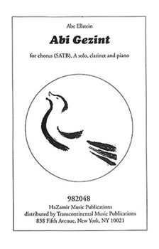 Abi Gezint by Ellstein Abe - Jacobson Joshua - for SATB