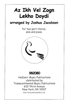 Az Ikh Vel Zogn Lekho Doydi by - Jacobson Joshua - for SA