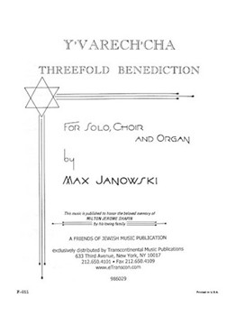 Y'varech'cha by Janowski Max for SATB