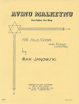 Avinu Malkeynu by Janowski Max for SATB