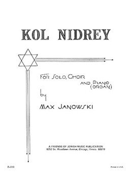 Kol Nidrey by - Adler Samuel - for SATB