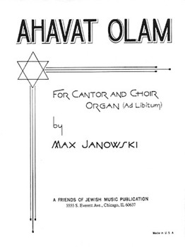 Ahavat Olam by Aloni Aminadav for SATB