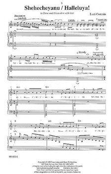 Shehecheyanu/Halleluya! by Lori Corrsin for SATB