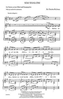 Sim Shalom by Feldman Charles for Unison
