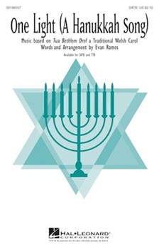 One Light - A Hanukkah Song by Evan Ramos - Ramos Evan - Evan Ramos for SATB and Piano (Trad. Welsh Carol)