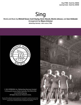 Sing by Grassi Hoying Olus - Grimmer Wayne - Pentatonix for TTBB a cappella