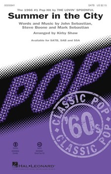 Summer in the City by Boone Sebastian - Shaw Kirby - The Lovin' Spoonful for SAB and Piano