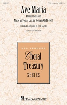 Ave Maria by De Victoria Tomas L - Leavitt John - for TTBB a cappella