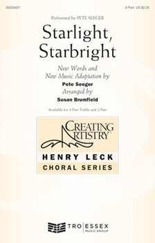 Starlight Starbright by Seeger Pete - Brumfield Susan - Seeger Pete for 2-Part and Piano