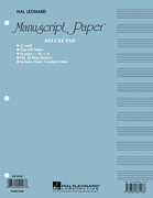 Manuscript Paper (Deluxe Pad)(Blue Cover) - Mnsc