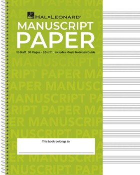 Standard Wirebound Manuscript Paper (Green Cover) Manuscript