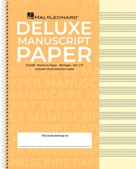 Deluxe Wirebound Super Premium Manuscript Paper (Gold Cover) -