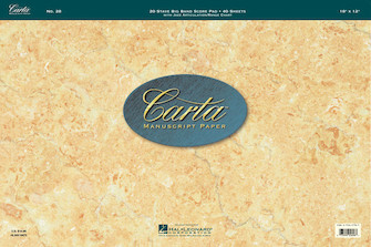 Carta Manuscript Pad #28 by for Manu Paper (20 Stave Big Band - Pad)