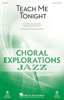 Teach Me Tonight by de Paul Gene - Rutherford Paris - Sammy Cahn for SAB and Piano