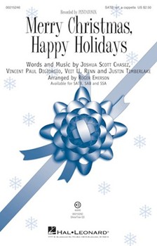 Merry Christmas Happy Holidays by Chasez Digiorgio R - Emerson Roger - Pentatonix for ShowTrax CD