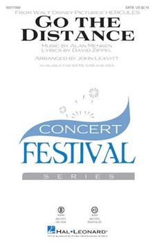 Go the Distance by Menken Alan - Leavitt John - David Zippel for SATB and Piano