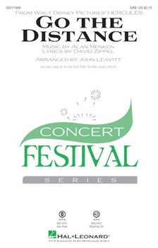 Go the Distance by Menken Alan - Leavitt John - David Zippel for SAB and Piano