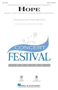 Hope by Brown Jason Robert - Brymer Mark - Kristin Chenoweth for SATB and Piano