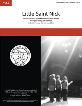 Little Saint Nick by Love and Wilson - Nicholas Jon - for SSAA a cappella