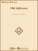 Old Addresses - Song Cycle - Baritone