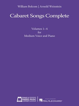 Cabaret Songs Complete Vols 1-4 by Bolcom WIlliam for Medium Voice (Vols 1-4 Complete)