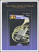Horn Solos Studies & Methods [cd sheet music] F HORN