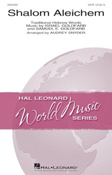 Shalom Aleichem by Goldfarb Israel and S - Snyder Audrey - for SATB and Piano