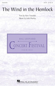 Wind in the Hemlock by Purifoy John Sara Teasdale for SATB and Piano