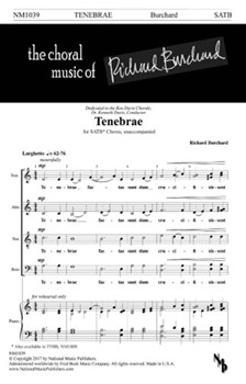 Tenebrae by Burchard Richard for SATB a cappella