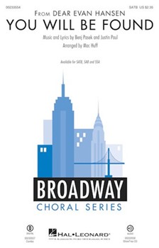 You Will Be Found by Pasek and Paul - Huff Mac - Dear Evan Hansen for ShowTrax CD