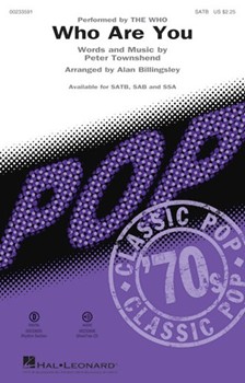 Who Are You by Townshend Peter - Billingsley Alan - The Who for SAB and Piano