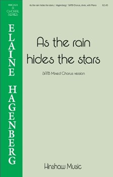 As the Rain Hides the Stars by Hagenberg Elaine Trad. Gaelic Prayer for SATB divisi and Piano