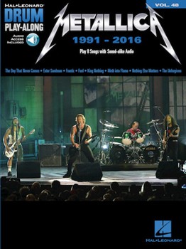 Metallica 1991-2016 w/online audio [drumset] Drum Play-Along