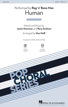 Human by Hartman and Graham - Huff Mac - Rag 'n' Bone Man for SATB and Piano