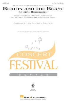 Beauty and the Beast - Choral Highlights by Menken Alan - Snyder Audrey - for 2-Part and Piano (lyrics Ashman and Rice)