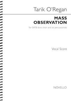 Mass Observation - Vocal Score for SATB and Percussion