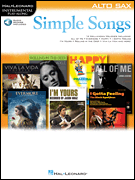 Hal Leonard Various   Simple Songs - Alto Saxophone