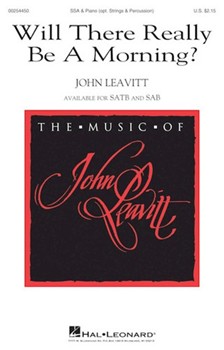 Will There Really Be a Morning by Leavitt John Emily Dickinson for SSA and Piano