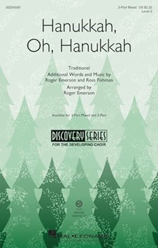 Hanukkah Oh Hanukkah by Traditional - Emerson and Fishman - for 3-Part Mixed and Piano