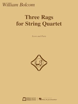 Three Rags for String Quartet by Bolcom WIlliam for 4 Strings