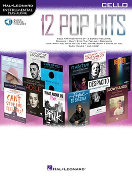 12 Pop Hits w/online audio [cello]