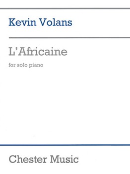 L'africaine by Volans Kevin for Piano