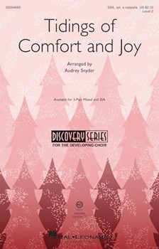 Tidings of Comfort and Joy by - Snyder Audrey - for SSA and Piano (Trad English Carol)