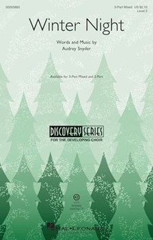 Winter Night by Snyder Audrey for 3-Part Mixed and Piano