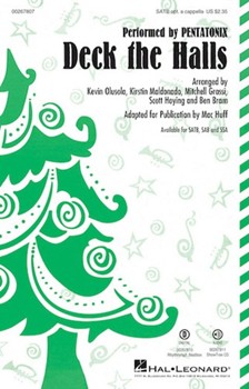 Deck the Halls by Olusola Maldonado - Huff Mac - Pentatonix for SATB and Piano