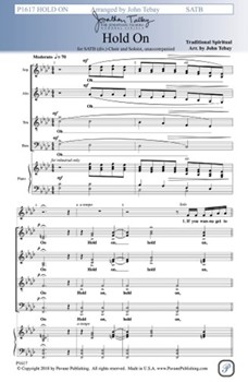Hold On by - Tebay John - for SATB divisi a cappella (Trad Spiritual)